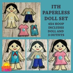 ITH Paperless Doll (Kimberly) with outfits