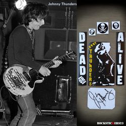 Johnny Thunders guitar stickers Dead or Alive vinyl decal Gibson Les Paul Junior