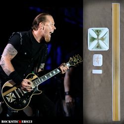 James Hetfield iron cross guitar stickers decal plus autograph