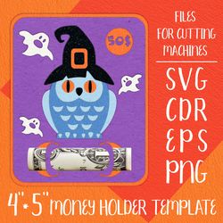 Owl Halloween Card | Money Holder Template