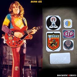 Alvin Lee guitar stickers old gibson big red es-335 custom decal Ten Years After set 6