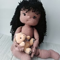 crochet doll, doll Emma base Pattern English and French, doll crochet pattern, doll crochet scheme, pdf, Tutorial