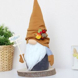 Scandinavian Gnome / Fall  gnome /  harvest festival  decoration / Nordic Interior