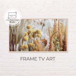 Samsung Frame TV Art | Abstract Macro Fall Flowers Art For The Frame TV | Digital Art Frame Tv | Instant Download