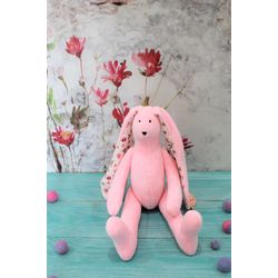 Plush rabbit - handmade toy, gift for best friend, gift for child