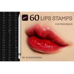 60 Procreate Lips Stamp Brushes