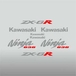 Graphic vinyl decals for Kawasaki ZX-6R motorcycle 2005-2006 bike stickers handmade