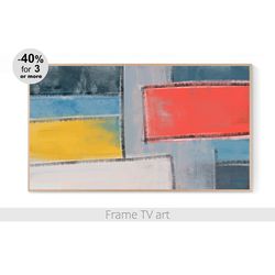 Samsung Frame TV Art Download 4K, Samsung Art TV Abstract Painting, Frame TV art modern, Frame TV art geometric | 395