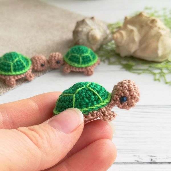 Crochet baby turtle pattern, amigurumi tiny sea animals. - Inspire Uplift