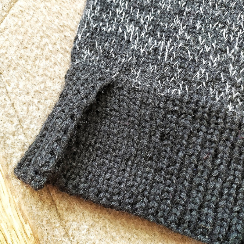 Hand knit sweater for women black and grey sweater hand knit sweaters warm