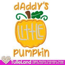 Halloween Little Pumpkin Machine embroidery applique design