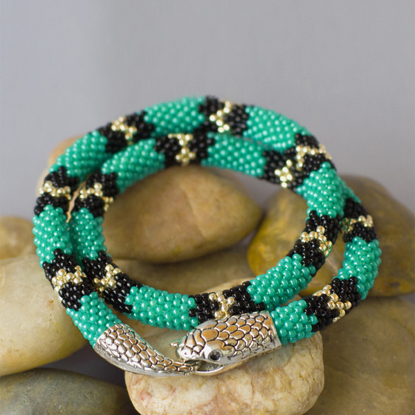 Turquoise snake bracelet 5.jpg