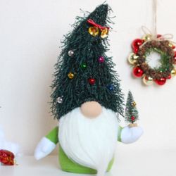 Gnome Christmas tree hat