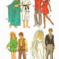 PDF Copy Vintage Sewing Pattern Simplicity 5330 Clothes for Dolls 11 1/2 inch