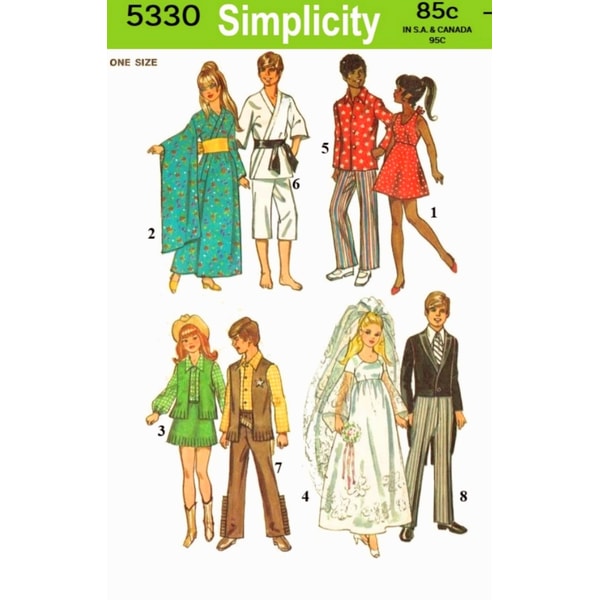 Simplicity Pattern 5303 PDF Copy Vintage Sewing Pattern Simplicity 5330 Clothes for | Inspire ...
