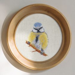 Funny bird cross stitch pattern PDF