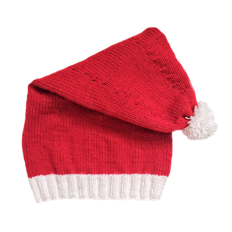 Santa hat pompom hat Christmas hat Christmas gifts women hat knitted hats For Christmas