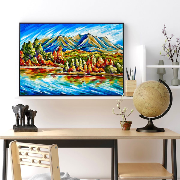One State R&b Painting Mount Katahdin Painting Baxter State Park Original Oil Paint - Inspire ...