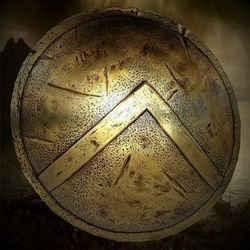 spartan shield 36" inches or 30" inches or 24" inches king leonidas 300 medieval 18 gauge steel shield cosplay