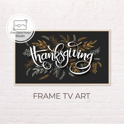 Samsung Frame TV Art | Happy Thanksgiving Art For The Frame TV | Digital Art Frame TV | Instant Download