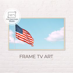 Samsung Frame TV Art | 4th of July | American Flag For Frame Tv | Digital Art Frame Tv | Instant Digital Download
