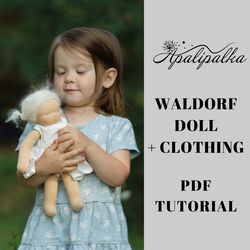 waldorf doll pattern, rag doll pattern, sewing cloth doll pattern