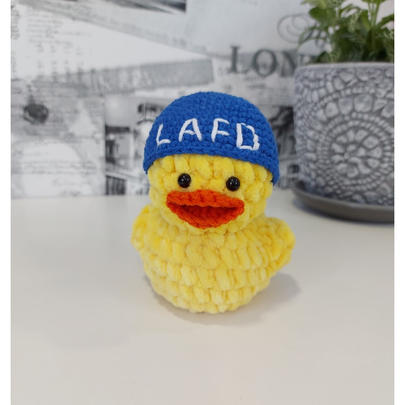 Quackity duck LAFD Beanie Inspired - MGYT Duck Crochet Plush | Inspire ...