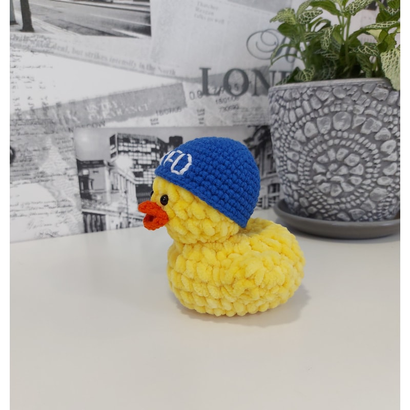 Quackity duck LAFD Beanie Inspired - MGYT Duck Crochet Plush | Inspire ...