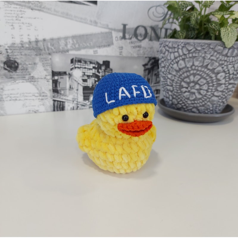 Quackity duck LAFD Beanie Inspired - MGYT Duck Crochet Plush | Inspire ...