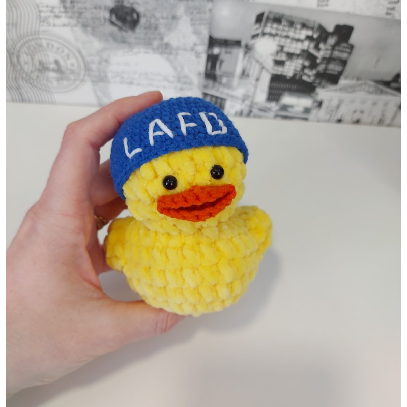 Quackity duck LAFD Beanie Inspired - MGYT Duck Crochet Plush | Inspire ...