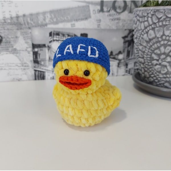 Quackity duck LAFD Beanie Inspired - MGYT Duck Crochet Plush | Inspire ...