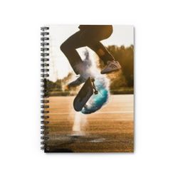 Skateboard Jump print spiral notebook