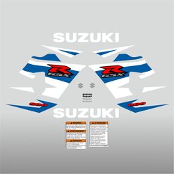 Graphic vinyl decals for Suzuki GSX-R 600 motorcycle 2004-2005 bike stickers handmade