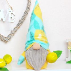 Lemon Gnome, Citrus Ornaments , Kitchen decor