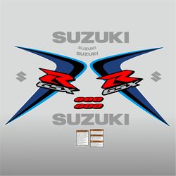 Graphic vinyl decals for Suzuki GSX-R 600 motorcycle 2006-2007 bike stickers handmade