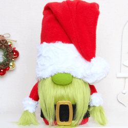 Grinch Gnome, Christmas gnome, Santa Claus Toy, Winter Holiday Decor , Xmas decoration