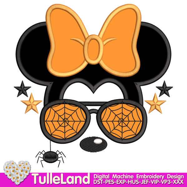Halloween-Minnie-Face-with Glasses-Machine-embroidery-design.jpg