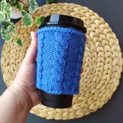 Warm knitted accessory cup warmer/ different colors