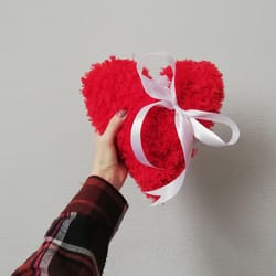 heart pillow velvet cushiom best gift for her baby comforter