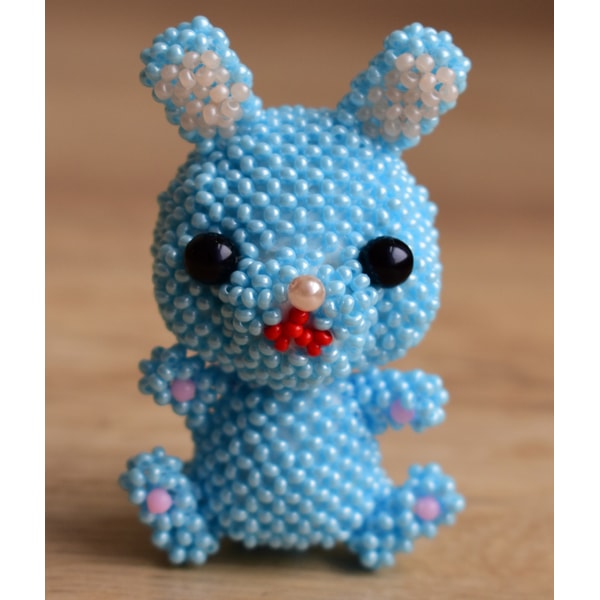 How to make easy beaded animal rabbit. 3d beading tutorial, - Inspire ...