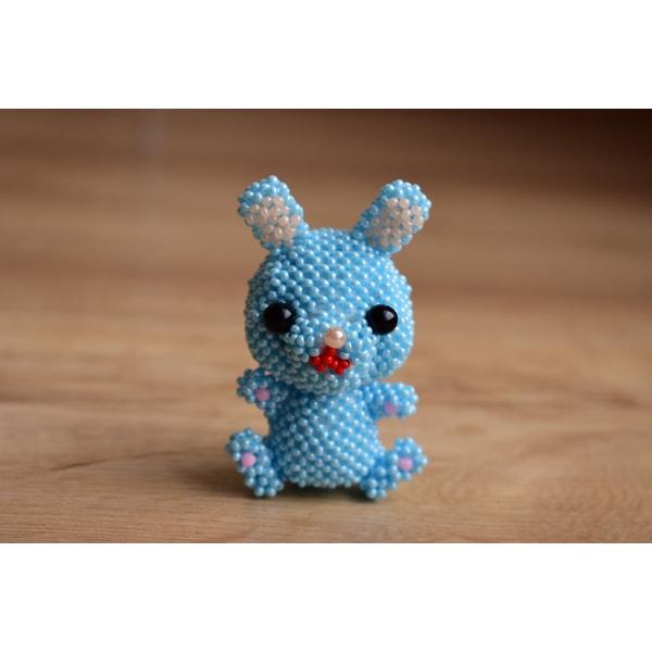 How to make easy beaded animal rabbit. 3d beading tutorial, - Inspire ...