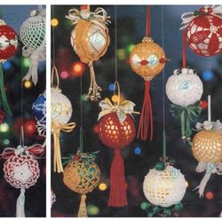 Digital | Vintage Crochet Pattern Christmas Pattern | Crochet Pattern Tree Balls | ENGLISH PDF TEMPLATE