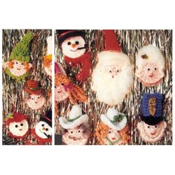 Digital | Vintage Crochet Pattern Christmas Pattern | Crochet Pattern Christmas Folks | ENGLISH PDF TEMPLATE