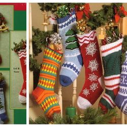 Digital | Vintage Crochet Pattern Christmas Pattern | Crochet Pattern Christmas Stockings | ENGLISH PDF TEMPLATE
