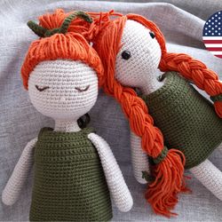 Crochet doll pattern, amigurumi doll pattern, crochet toy.