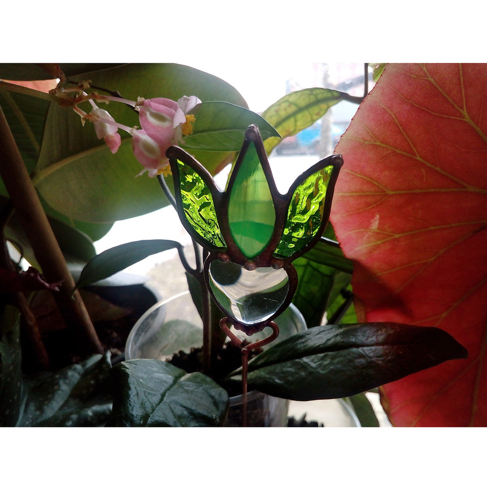 Plant-pot-glass-flower-suncatcher-Glass-lotos-lilie-plant-Stained-glass-flower-Garden-art-10