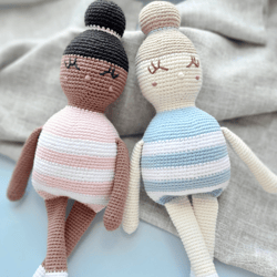 Crochet doll amigurumi pattern, crochet doll pattern PDF