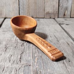 9th anniversary willow wood spoon, Wooden coffee scoop, Tea spoon Small measuring wood spoon, Wooden gift coffee lovers