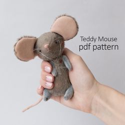 Teddy Mouse Pattern 13cm - DIY Pattern