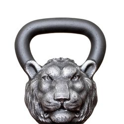 cast kettlebell designer iron head lion workout fitness weight 16 kg 35 lbs